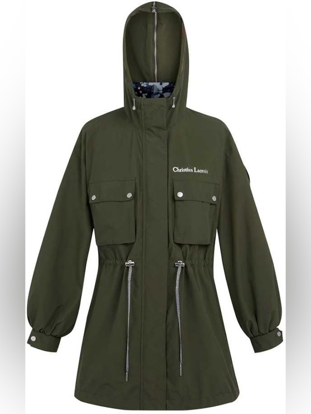 NWOT Christian Lacroix Regatta Bernis Waterproof OliveGreen Hooded Utility Parka